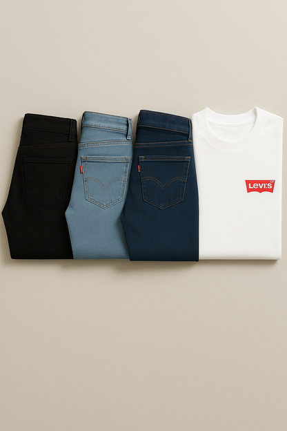 Levi’s Casual Pack: Cumpără o pereche de blugi Levi’s și primești gratuit o cămașă albă Levi’s.